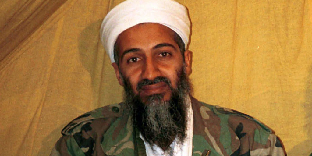 FILE - This undated file photo shows al Qaida leader Osama bin Laden in Afghanistan. Internal emails among senior U.S. military officials reveal that no sailors watched Osama bin Laden's burial at sea from the USS Carl Vinson and traditional Islamic procedures were followed during the ceremony. The emails, obtained by The Associated Press through the Freedom of Information Act, are heavily blacked out, but are the first public disclosure of information about the al-Qaida's leader's death. (AP Photo)